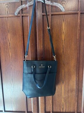Nanette Lepore Black Everyday Carryall Shoulder Bag Top Handle Crossbody Purse